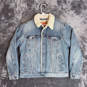 Levi's Women's Jean Denim Long Sleeve Sherpa Lined Medium Jacket